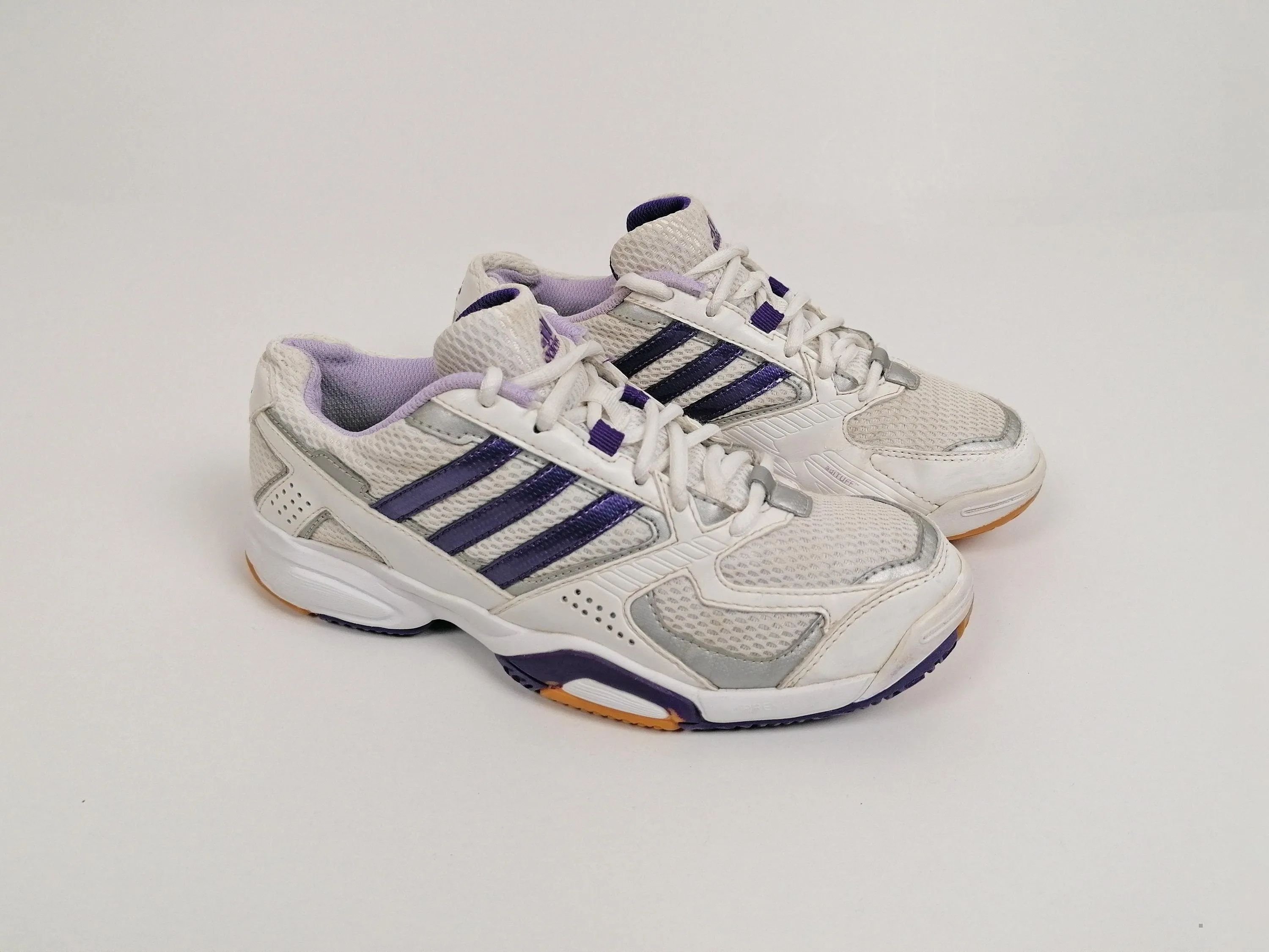 2011 ADIDAS Adituff Sneakers White Silver Purple - size UK 5/ EU 38/ 23.5 cm