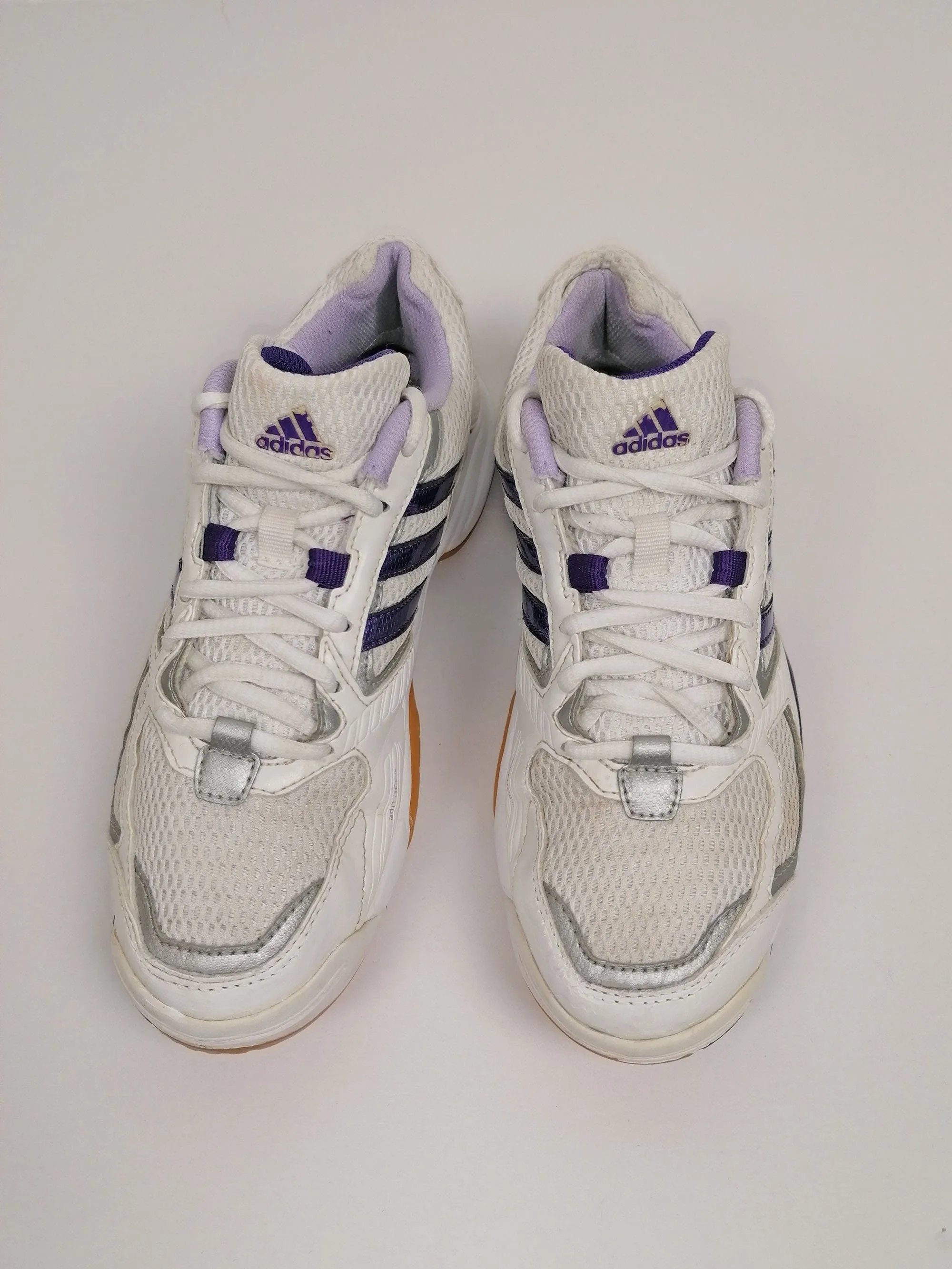 2011 ADIDAS Adituff Sneakers White Silver Purple - size UK 5/ EU 38/ 23.5 cm