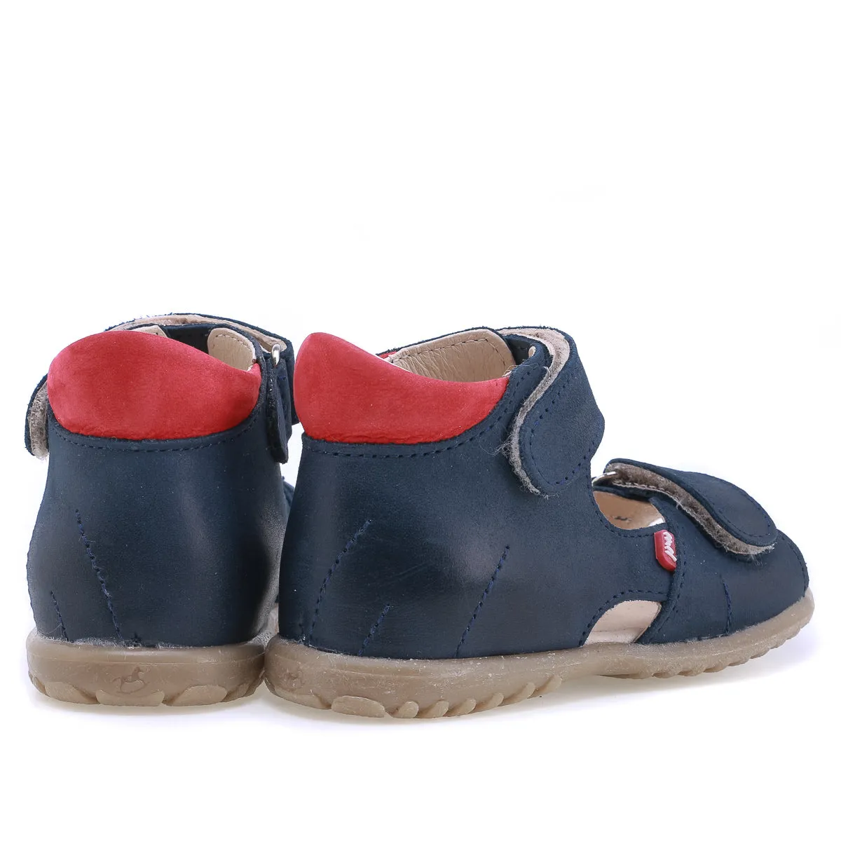 (2428B-13) Emel Navy red First Sandals