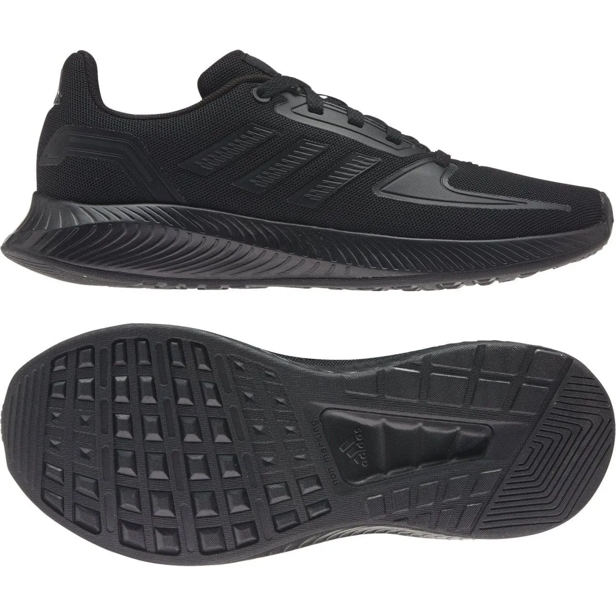 ADIDAS JUNIOR RUNFALCON 2.0 TRIPLE BLACK SHOE