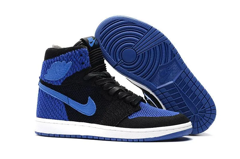 Air Jordan 1 Flyknit “Royal” Black/Game Royal-White