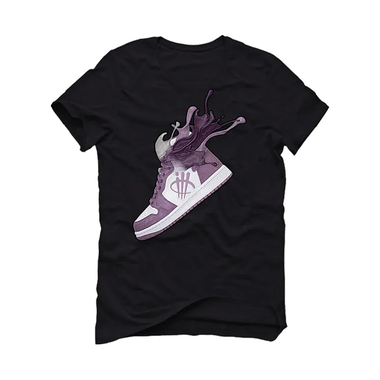 Air Jordan 1 High OG Mauve - Black T-Shirt (SPLASH)