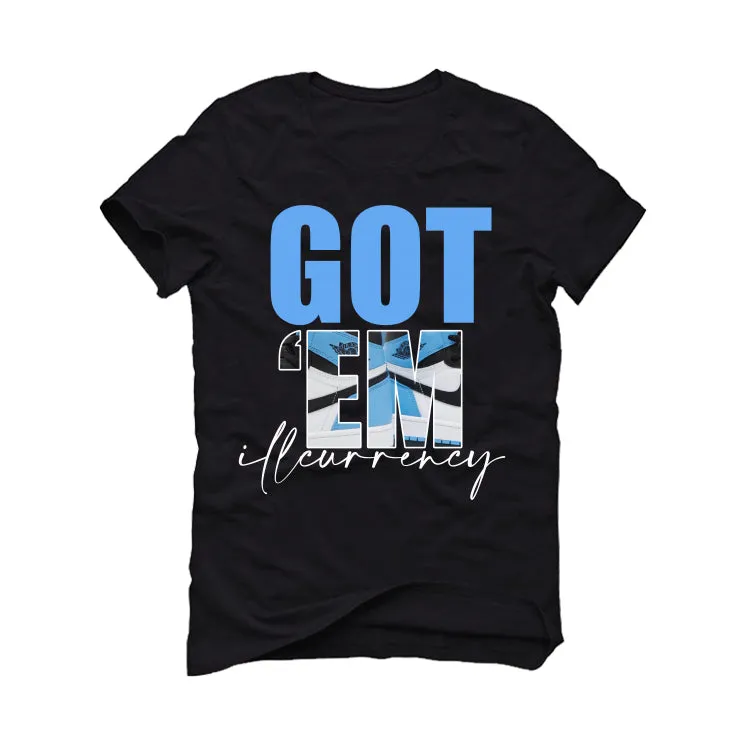 Air Jordan 1 "UNC Toe" Black T-Shirt (Got Em)