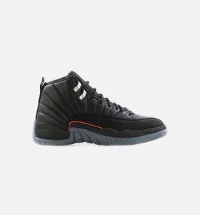 Air Jordan 12 Retro Utility Mens Lifestyle Shoe - Black/Black/Bright Crimson-/White Limit One Per Customer