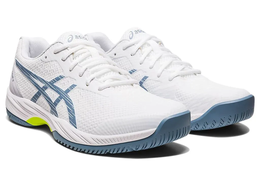 Asics Gel-Game 9 Tennis Shoe - White/Steel Blue