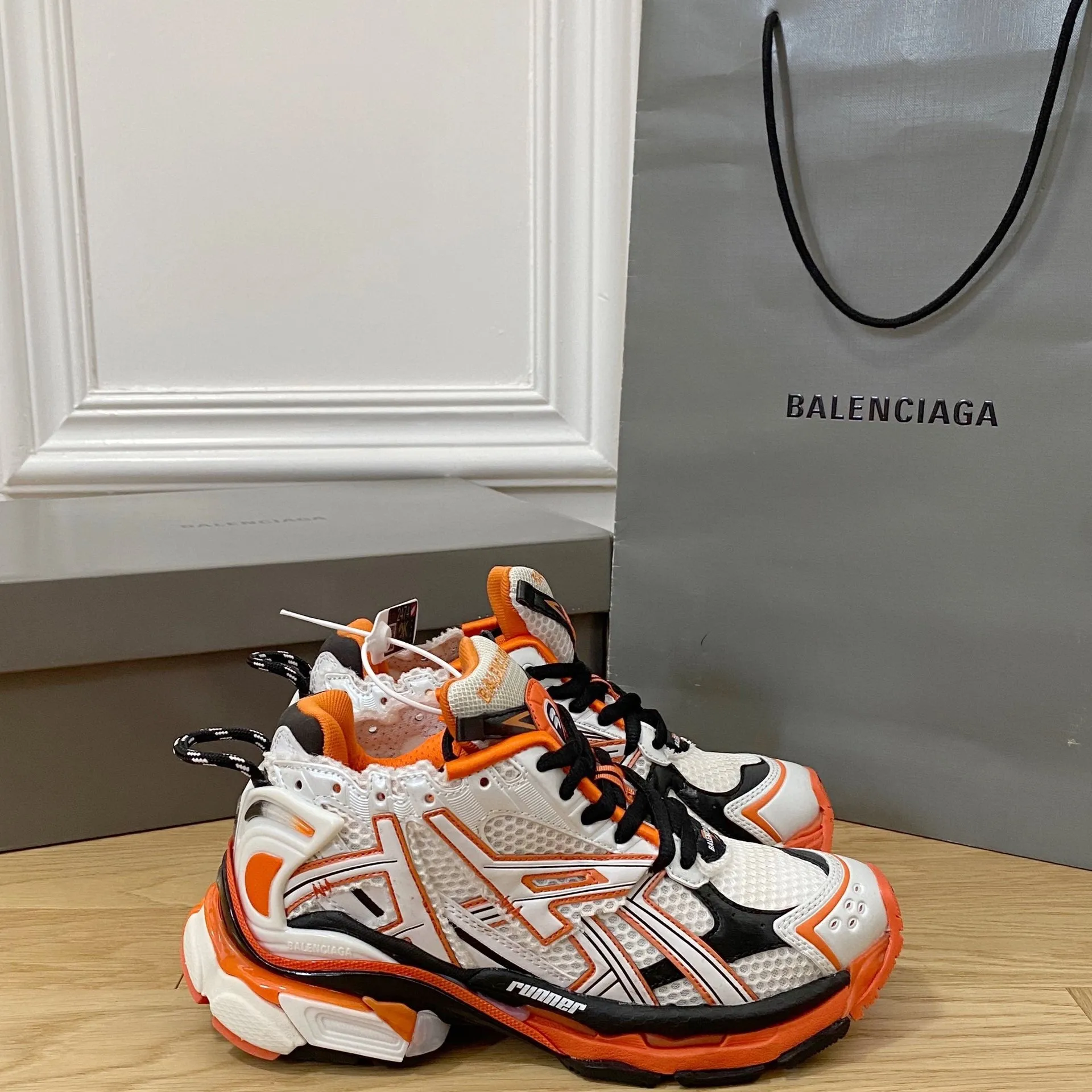 Balenciaga Runner Sneaker 'White Orange'