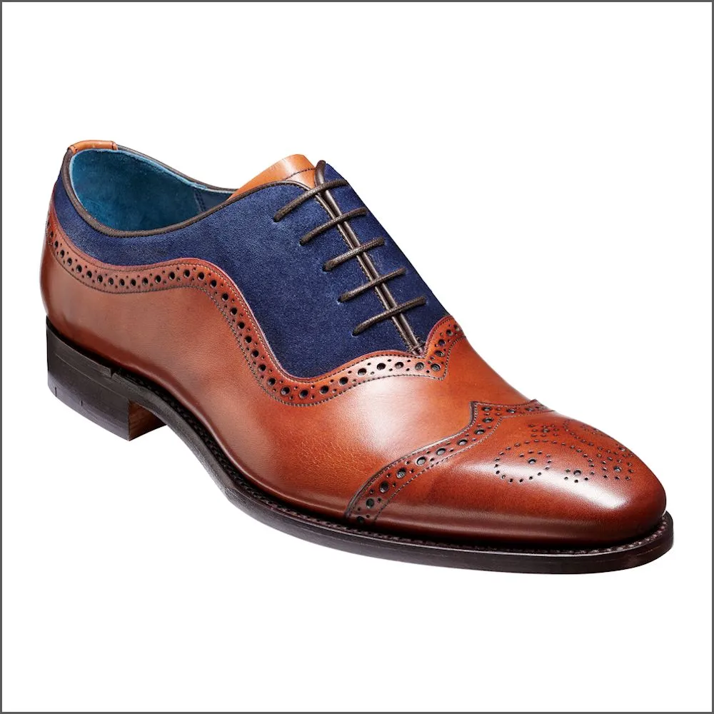 Barker Nicholas - Antique Rosewood / Navy Suede*