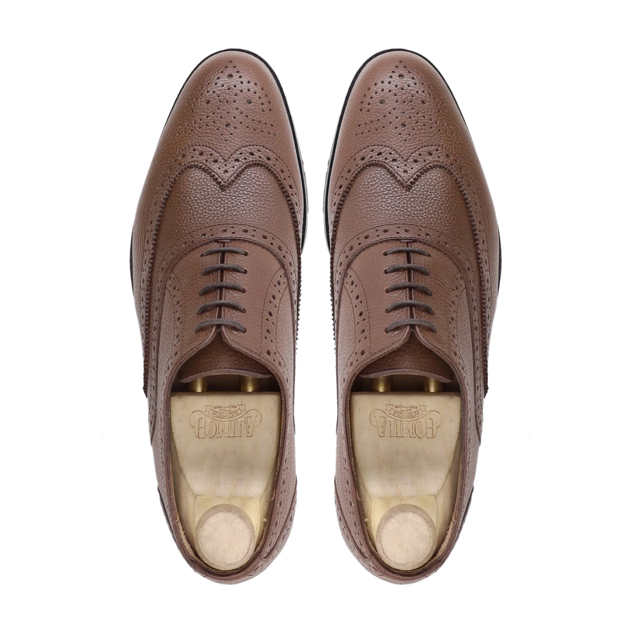 CAPELLEN - BROWN PEBBLE GRAIN OXFORD