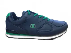 Champion Low Cut Shoe Erin B GS children's sneakers shoe in leather-canvas S31369-F18-BS501 navy