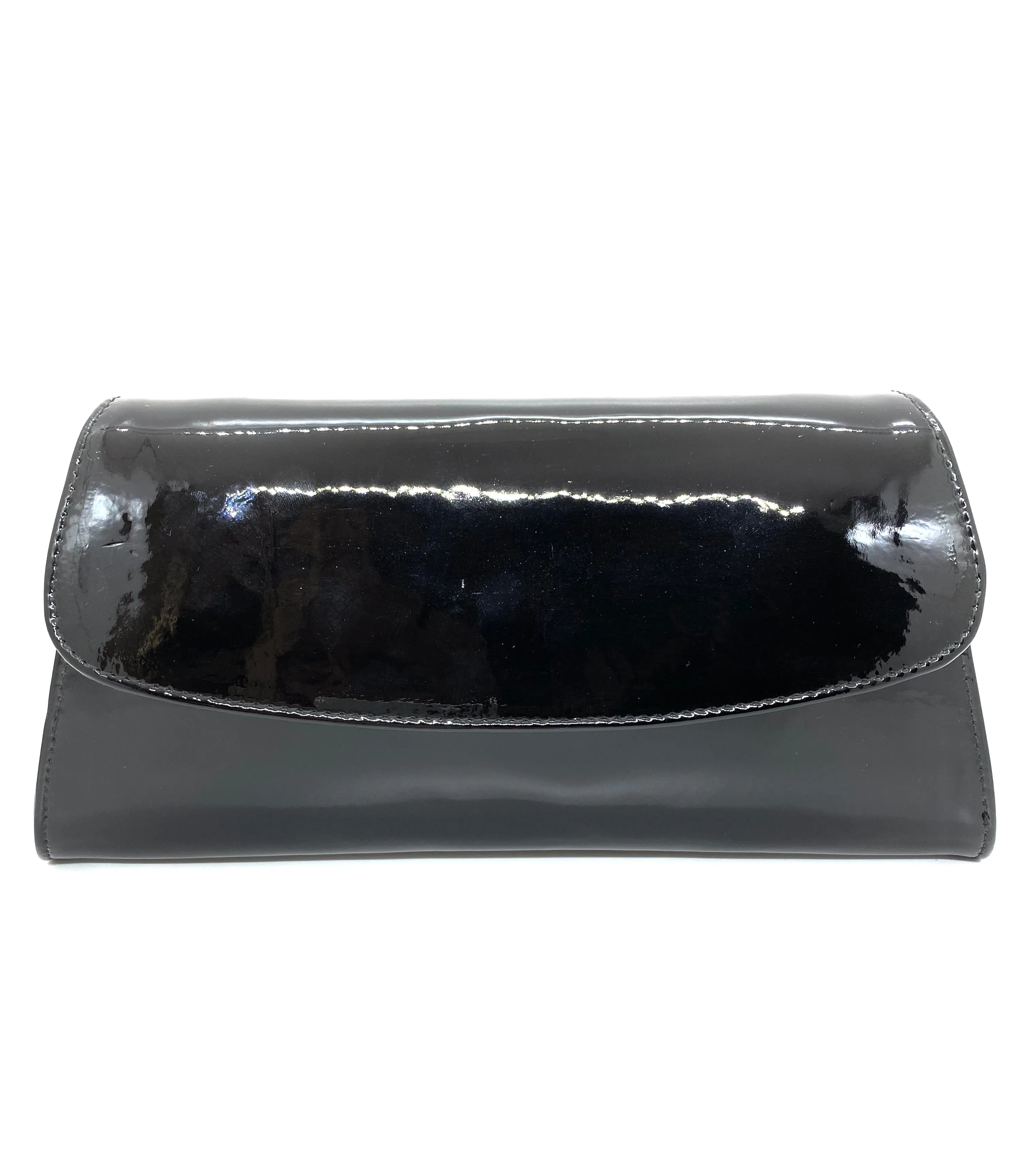 Claudia Patent Clutch Bag