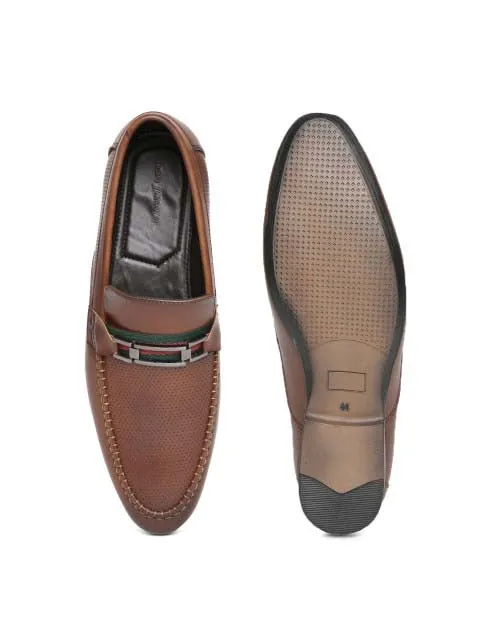 Cognac Formal Slip-Ons