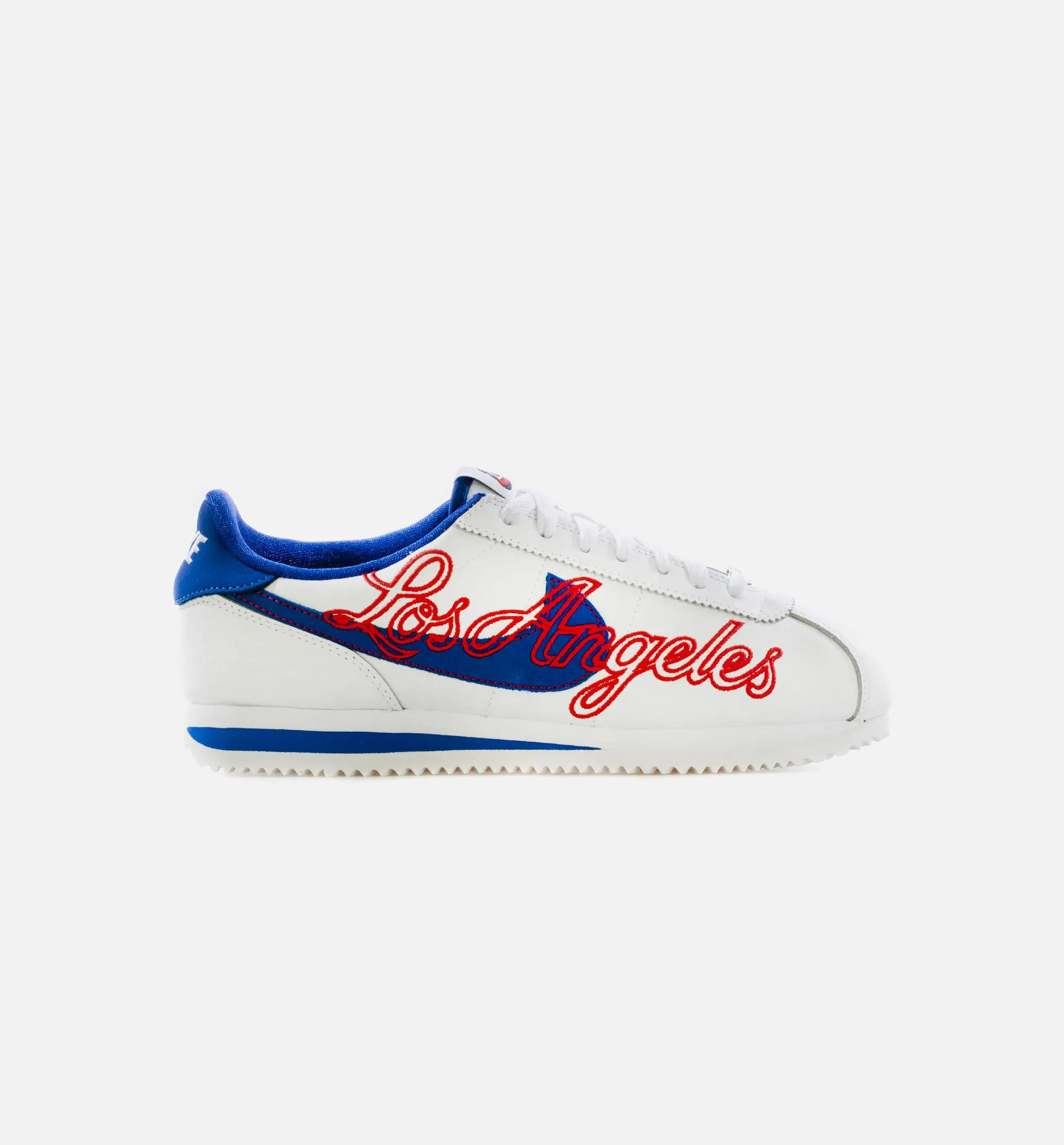 Cortez Basic Leather LA Mens Lifestyle Shoe - White/Red/Blue