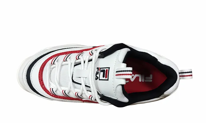 Fila women's shoe sneakers in leather Ray Low 1010562.150 white blue red