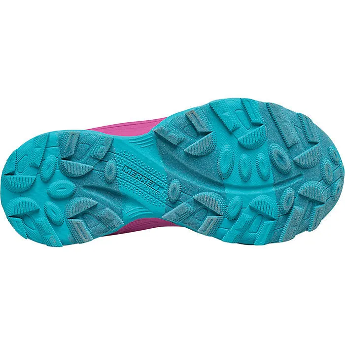 Girl's Merrell | Moab Speed Low A/C Waterproof Sneaker |Gray Turquoise