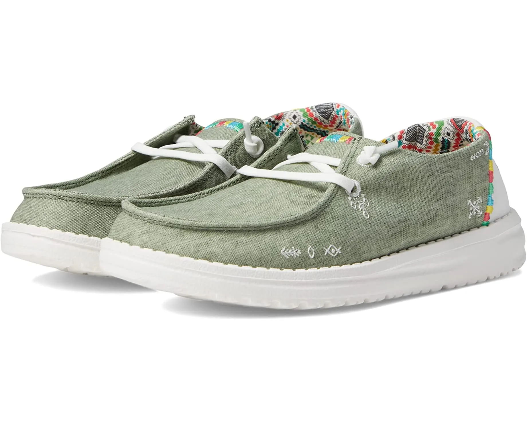 Hey Dude Youth Wendy Boho Olive Shoes