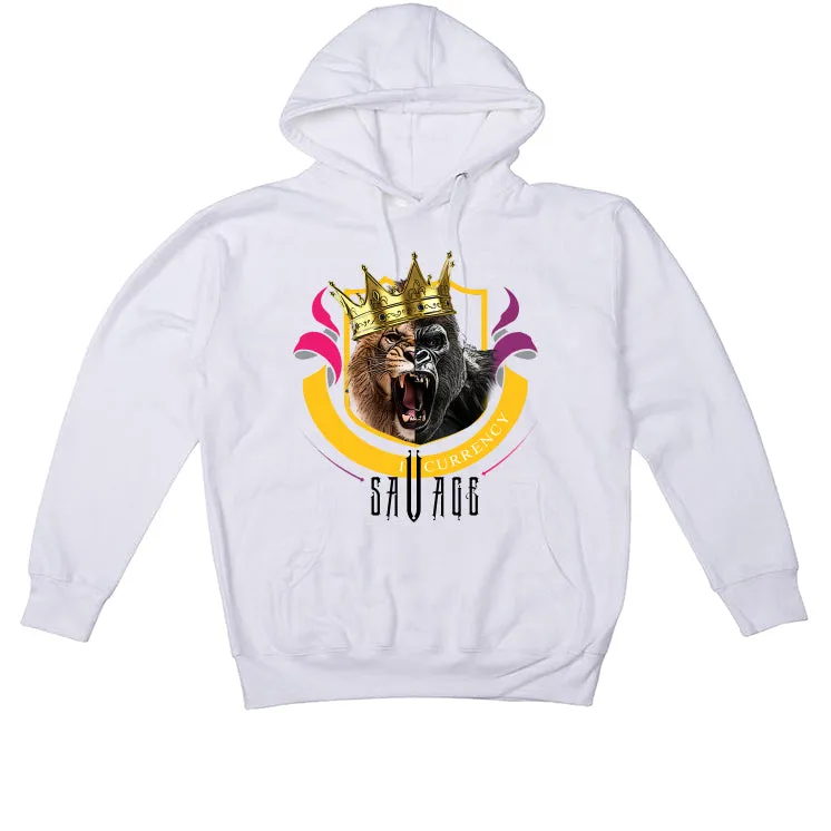 J Balvin x Air Jordan 3 "Medellin Sunset" White T-Shirt (Savage King)