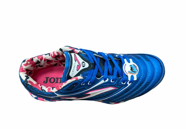 Joma men's soccer shoe Liga 5 TF 605 LIGAS.605.PT fuchsia blue