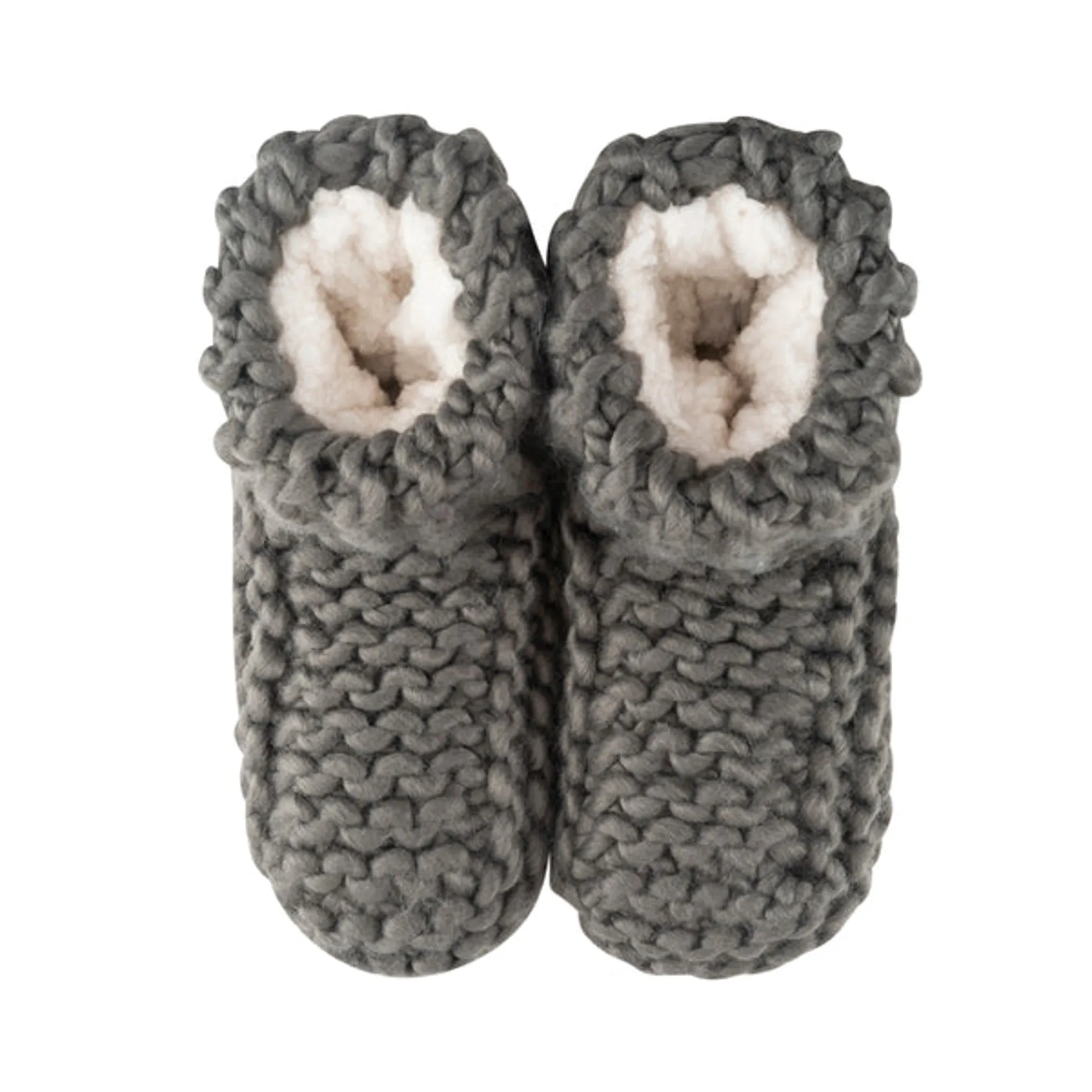 LEMON LOUNGEWEAR Cabin Cuffed Knit Slippers