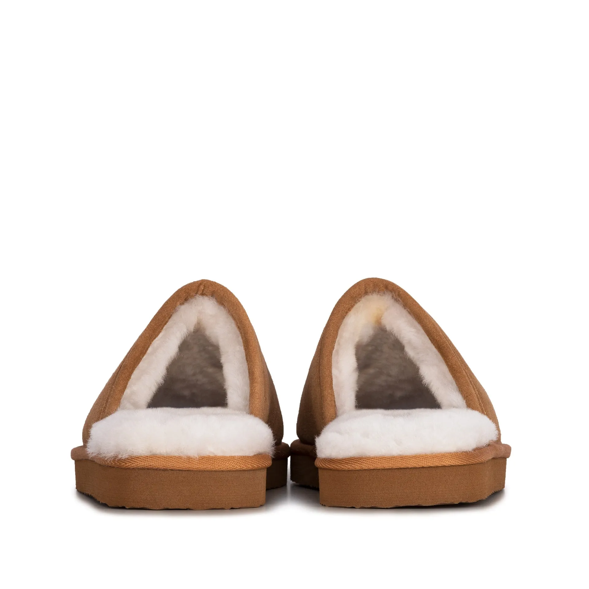 MAX TAN SHEEPSKIN SLIPPER MULE