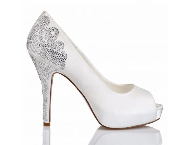 Menbur Angelina Ivory Peeptoe shoe - 6509