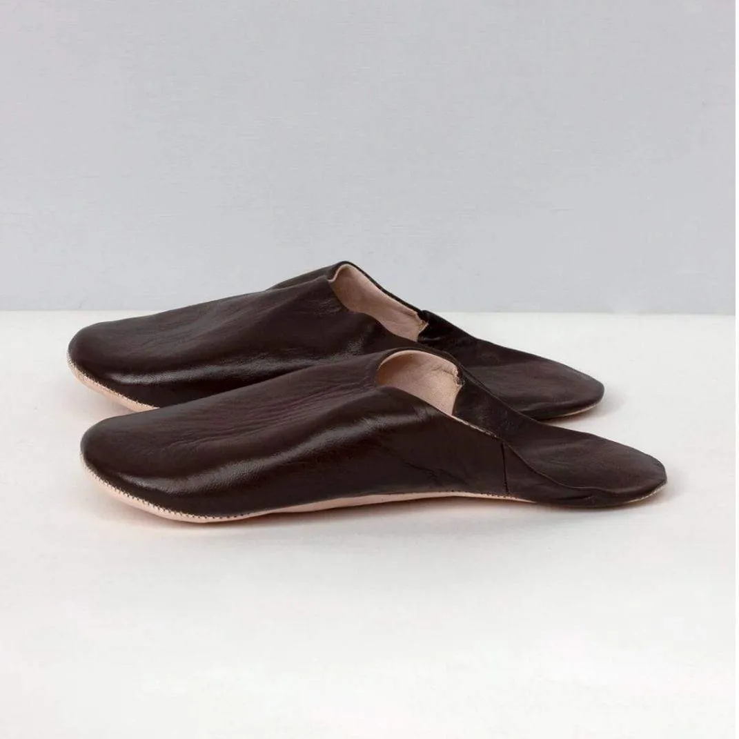 Mens Moroccan Brown Slippers