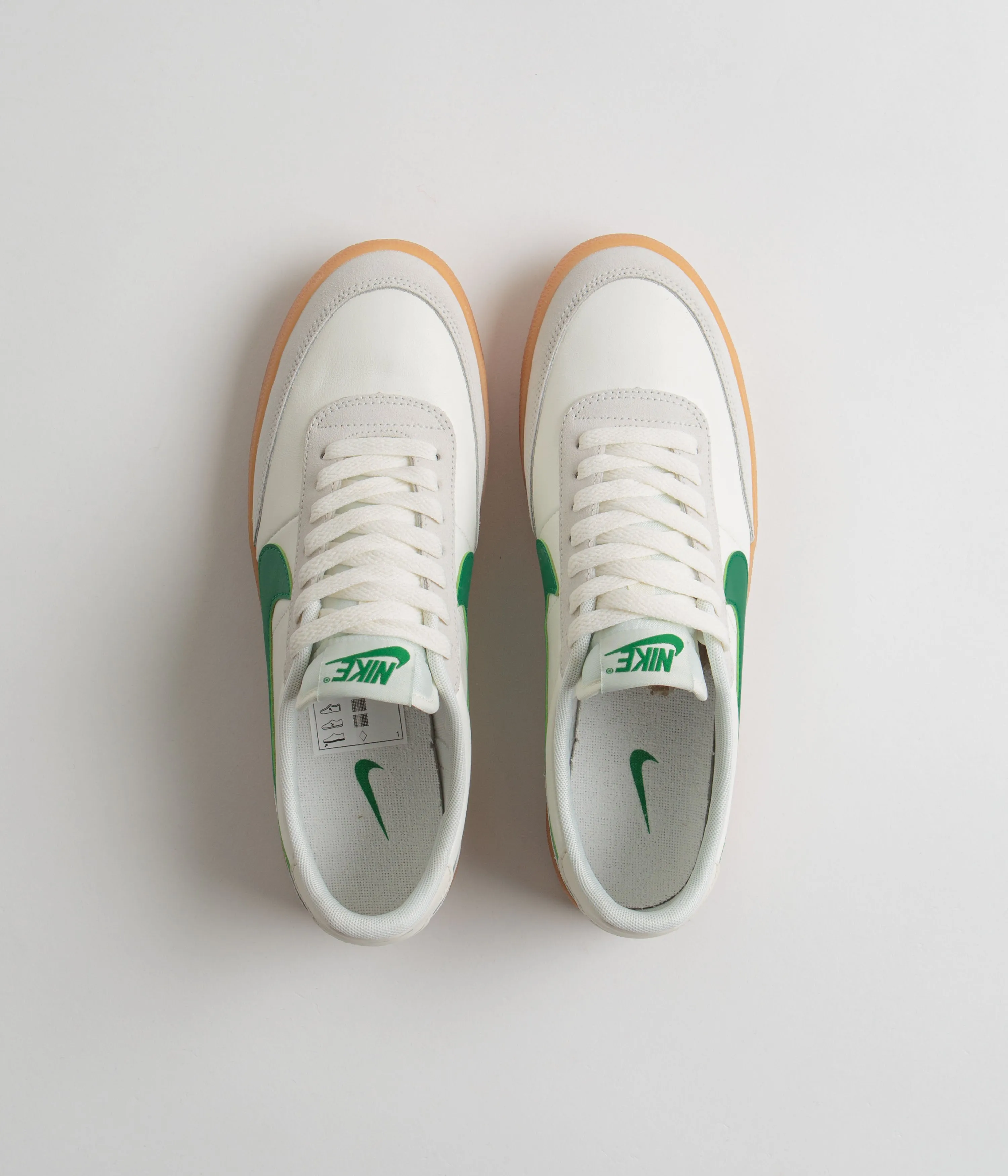 Nike Killshot 2 Leather Shoes - Sail / Lucid Green - Gum Yellow