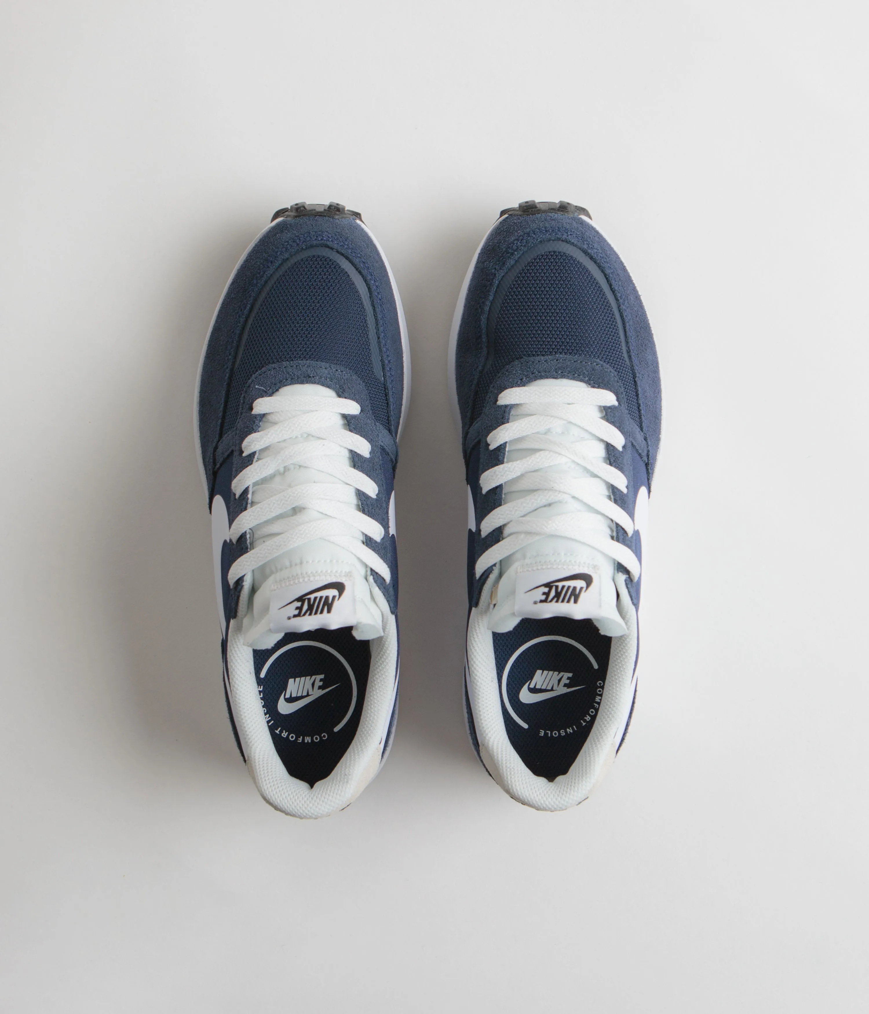 Nike Waffle Nav Shoes - Midnight Navy / White - Obsidian