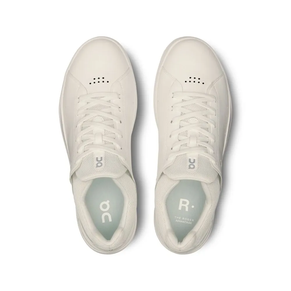 On Men's THE ROGER Advantage 2 Sneaker - White/Undyed