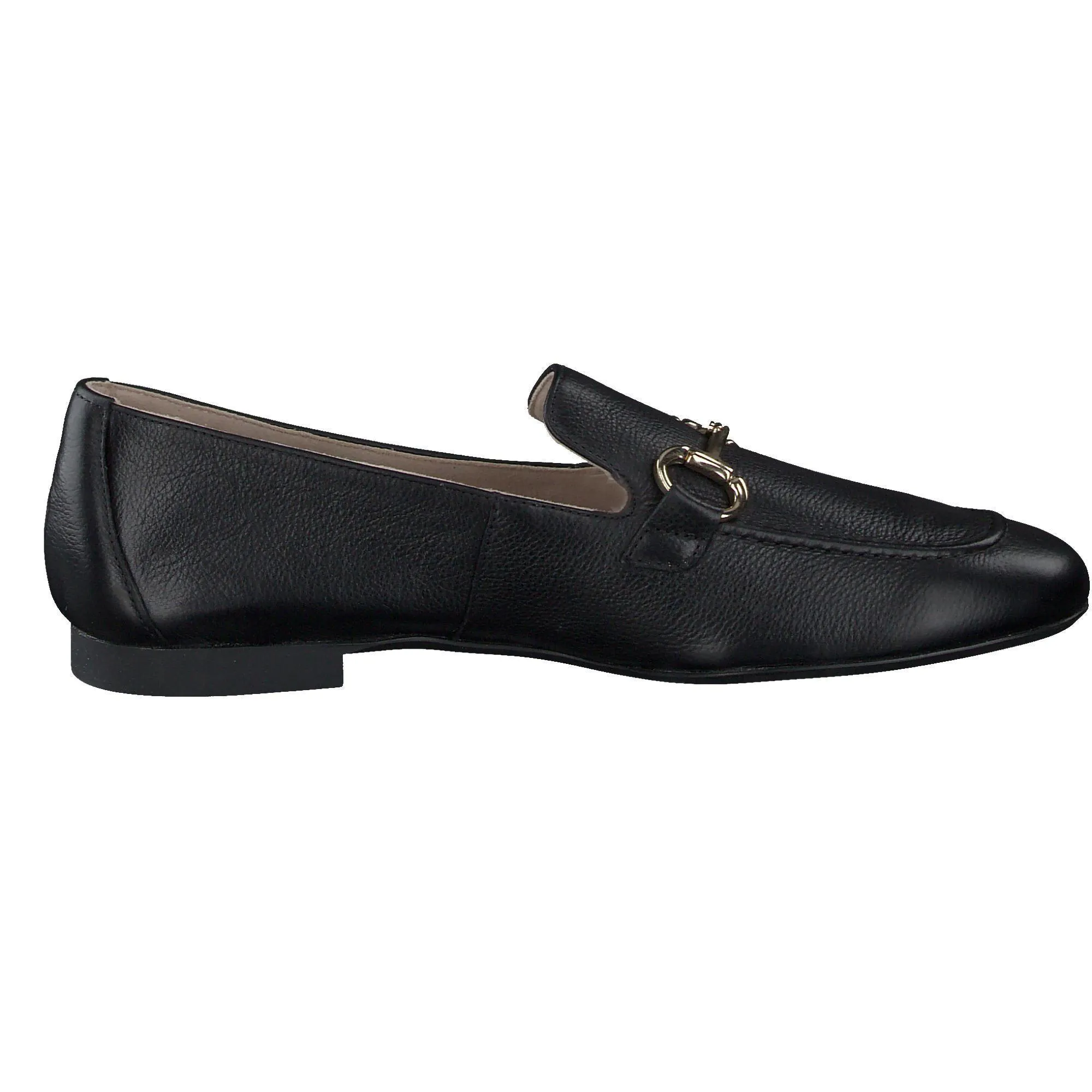 PAUL GREEN 2596 Black Leather Loafer