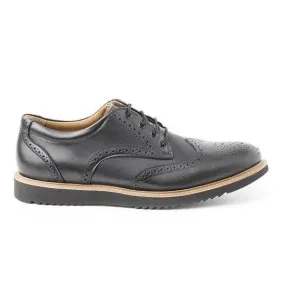 'Philip' Wing Tip Derby By Ahimsa - Black