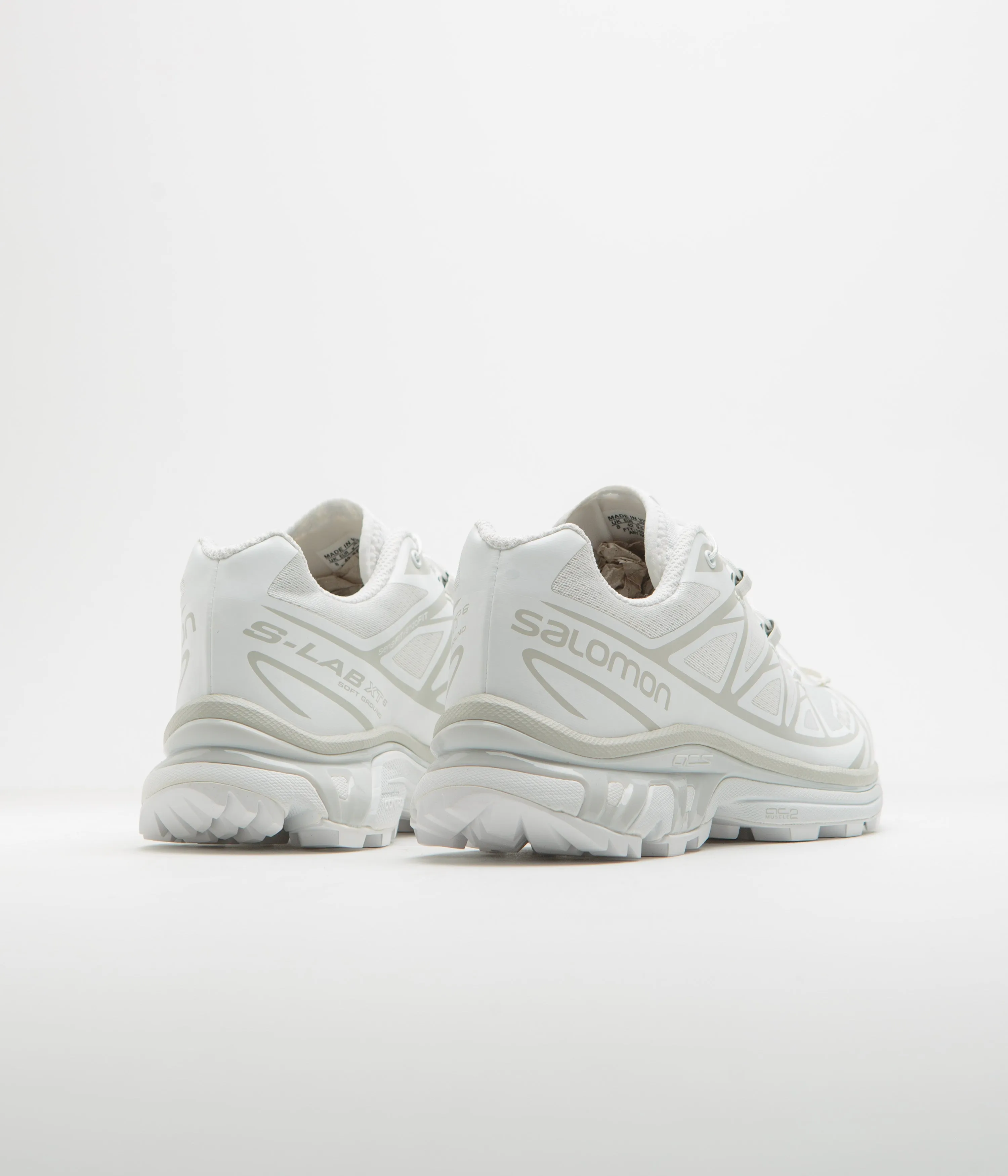 Salomon XT-6 Shoes - White / White / Lunar Rock