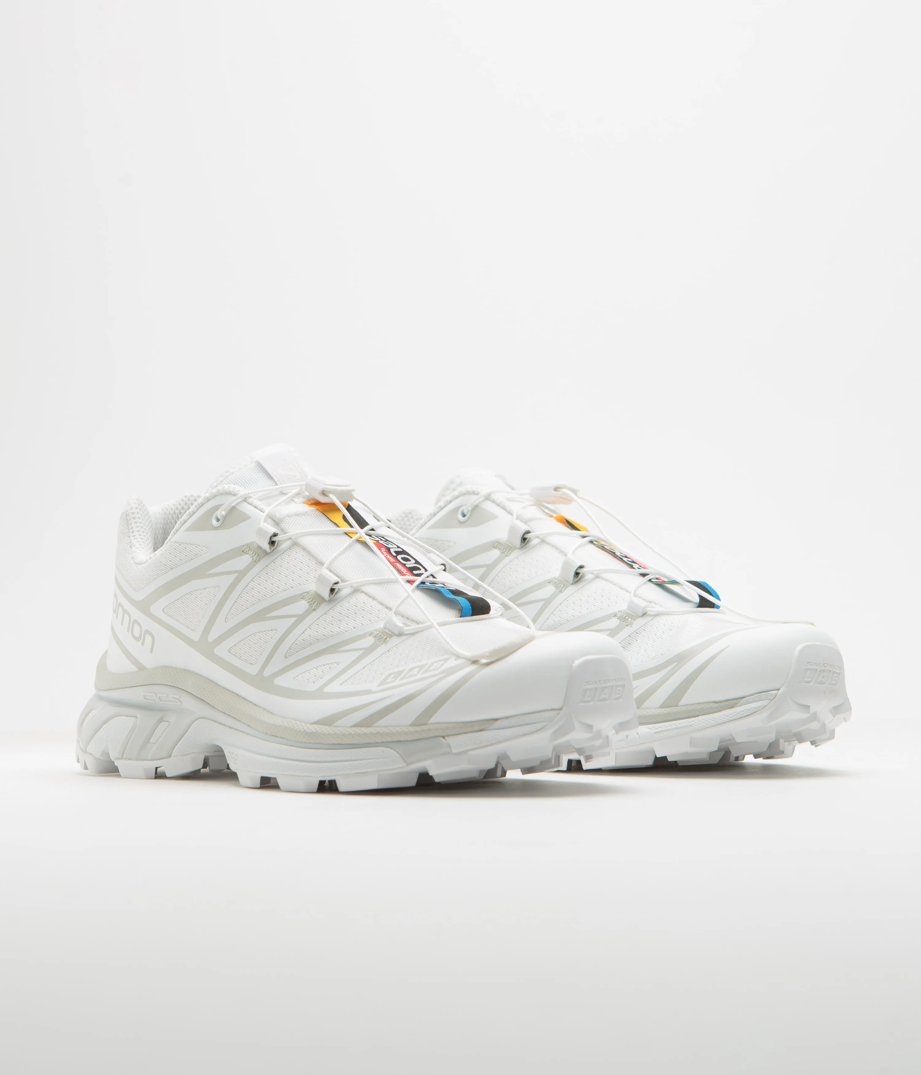 Salomon XT-6 Shoes - White / White / Lunar Rock