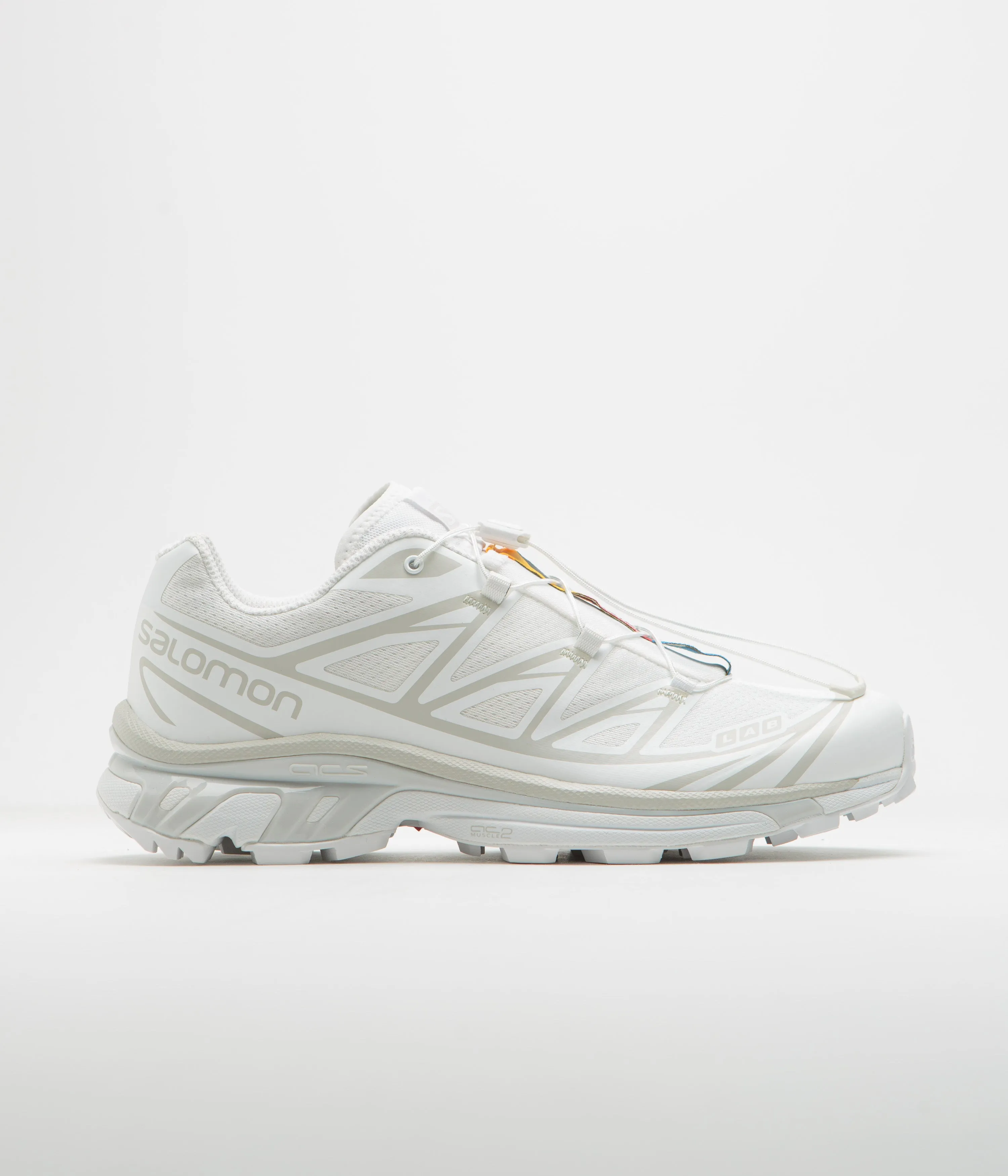 Salomon XT-6 Shoes - White / White / Lunar Rock