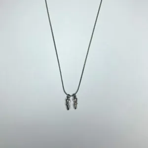 Silver Dance Shoes Necklace