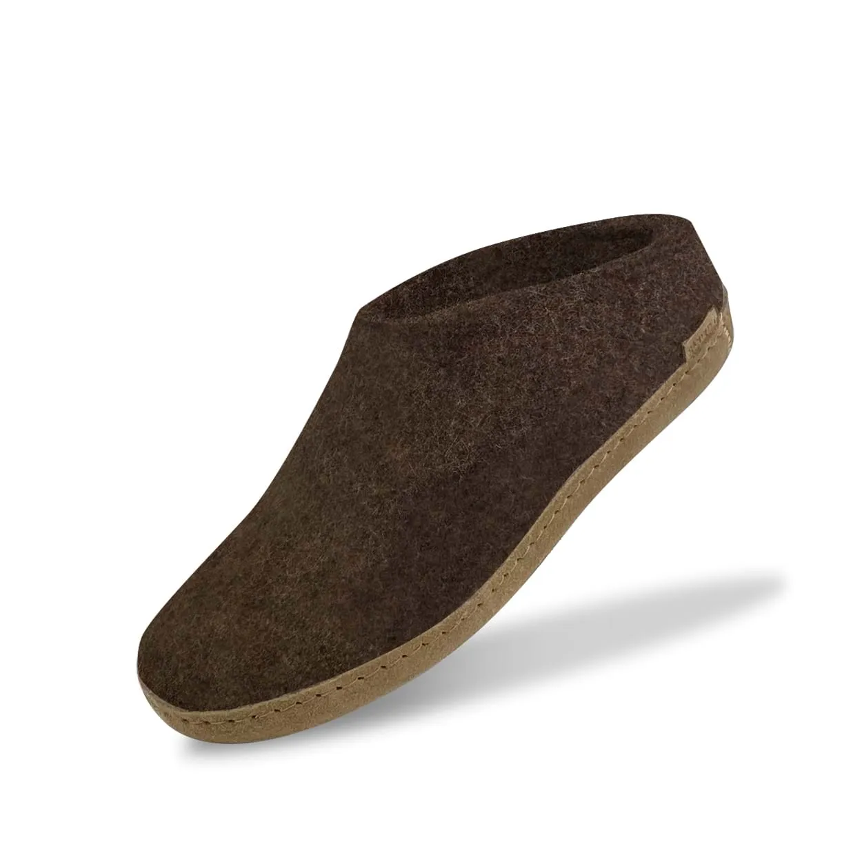 Slip-on with leather sole - Nature brown