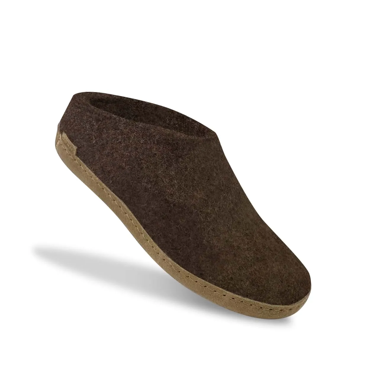 Slip-on with leather sole - Nature brown