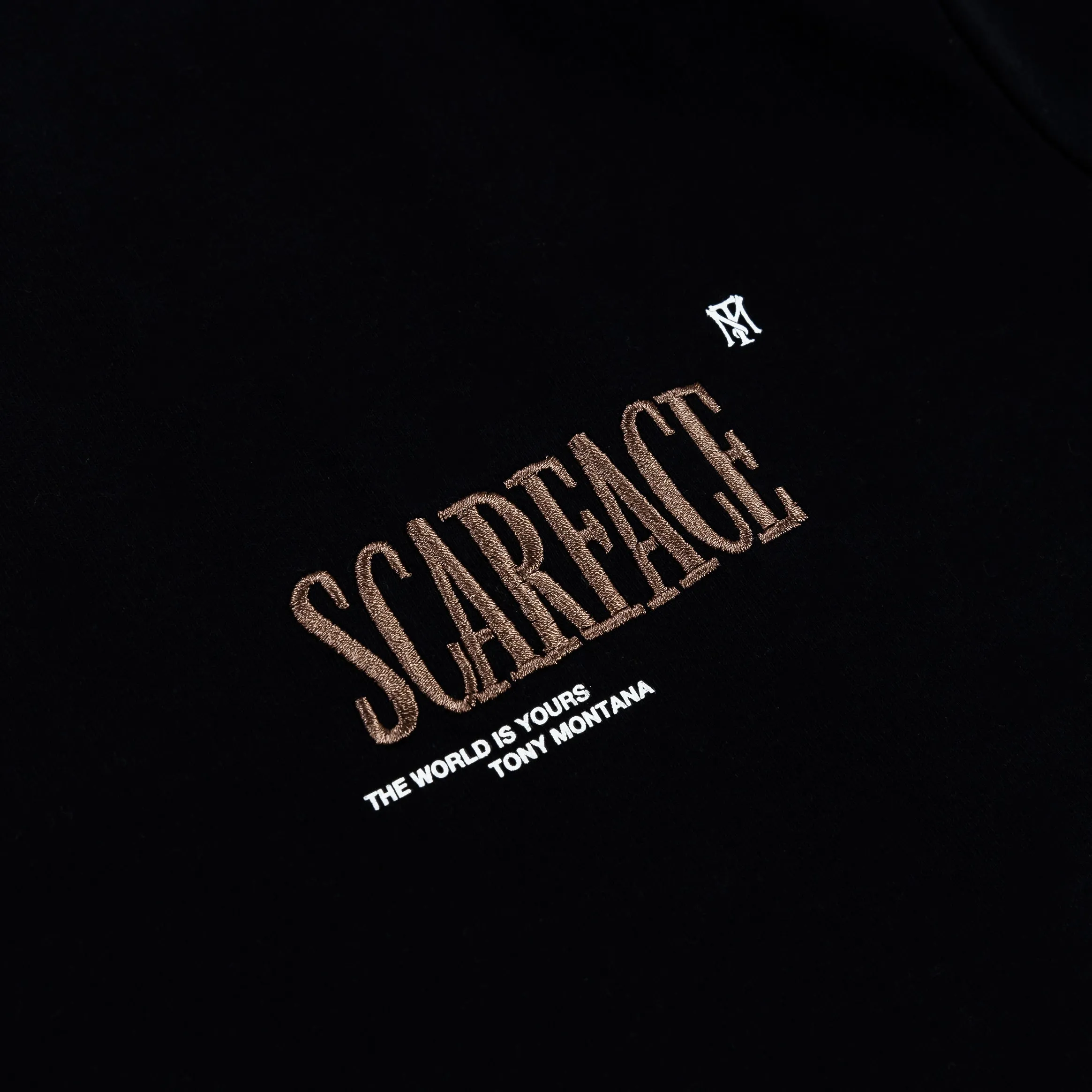 Black Mens Short Sleeve Shirt for a Stylish Day at the Office by SP x Scarface