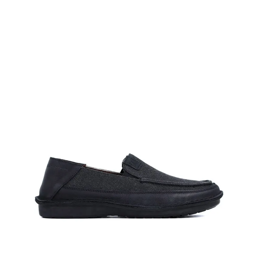 Weaver Mens Slip-On Shoes - Total Black