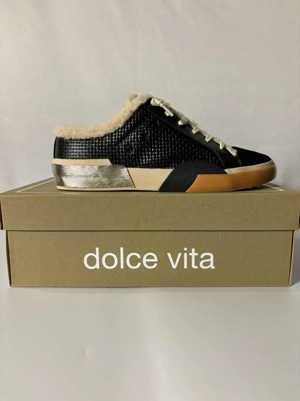 ZANTEL SNEAKERS BLACK WOVEN - re:vita