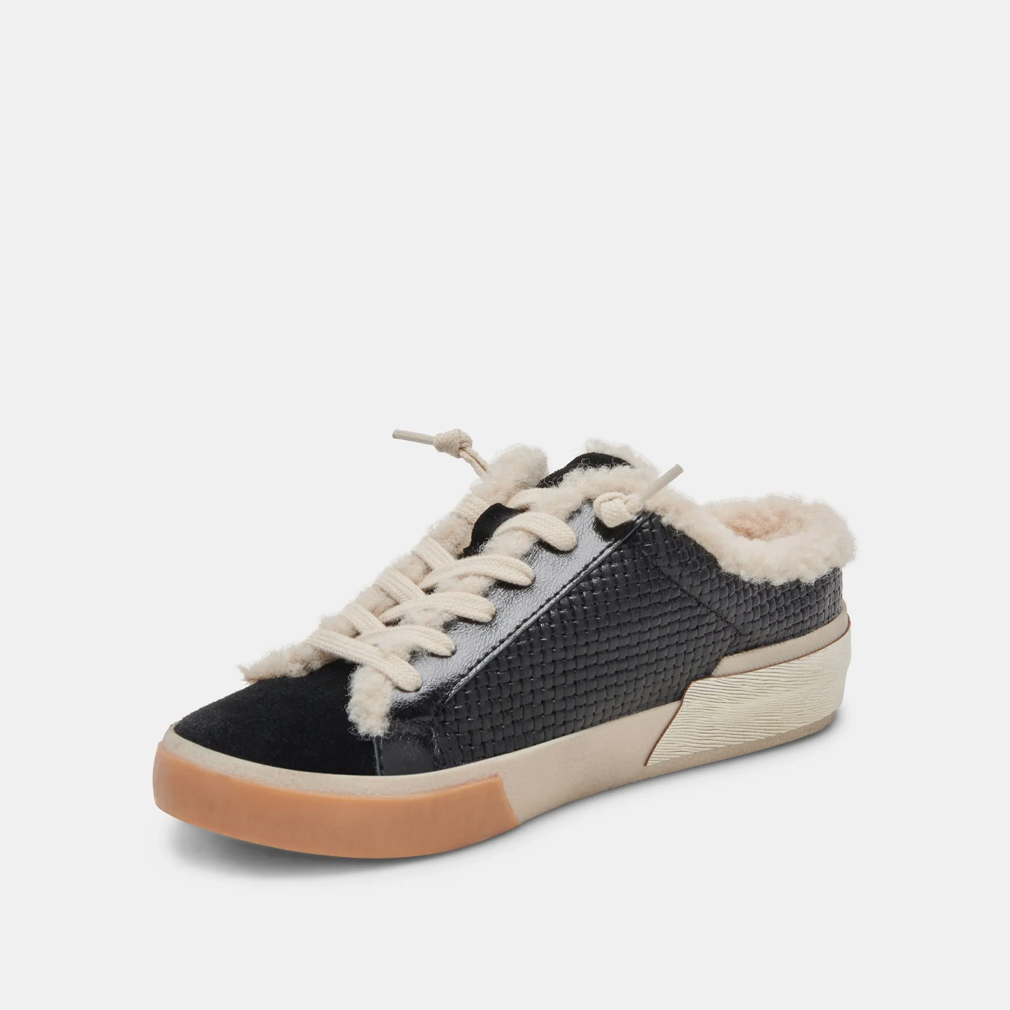 ZANTEL SNEAKERS BLACK WOVEN - re:vita